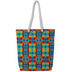 Pop Art  Full Print Rope Handle Tote (small) by Sobalvarro
