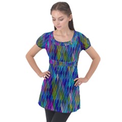 Background  Puff Sleeve Tunic Top by Sobalvarro