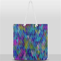 Background  Full Print Rope Handle Tote (large) by Sobalvarro