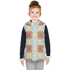 Pattern Kids  Hooded Puffer Vest by Sobalvarro