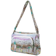 Mendoza City Argentina Mountains Front Pocket Crossbody Bag by Wegoenart