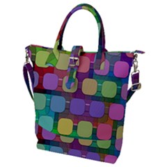Pattern  Buckle Top Tote Bag by Sobalvarro