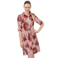 Abstract  Long Sleeve Mini Shirt Dress by Sobalvarro