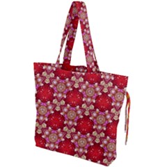 Design Pattern Texture Drawstring Tote Bag by Wegoenart
