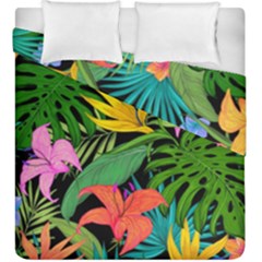 Tropical Greens Duvet Cover Double Side (king Size) by Sobalvarro