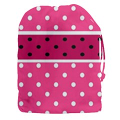 Polka Dots Two Times 2 Black Drawstring Pouch (xxxl) by impacteesstreetwearten