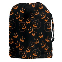 Jack O Lanterns Drawstring Pouch (xxxl) by bloomingvinedesign