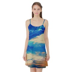 Skydiving 1 1 Satin Night Slip by bestdesignintheworld