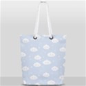 Kawaii cloud pattern Full Print Rope Handle Tote (Small) View1