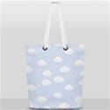 Kawaii cloud pattern Full Print Rope Handle Tote (Small) View2