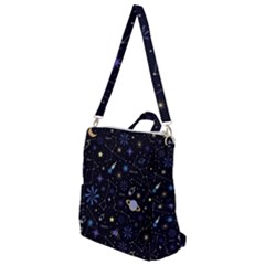 Starry Night  Space Constellations  Stars  Galaxy  Universe Graphic  Illustration Crossbody Backpack by Vaneshart