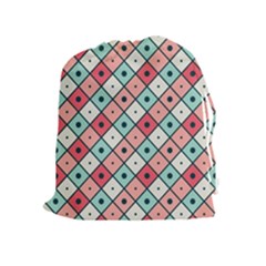 Romboidal Vector Pattern Drawstring Pouch (xl) by Vaneshart