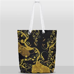 Floral Pattern Background Full Print Rope Handle Tote (small) by Vaneshart