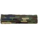 Curve Shape Seamless Camouflage Pattern Full Print Rope Handle Tote (Small) View3