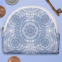 Boho Pattern Style Graphic Vector Horseshoe Style Canvas Pouch by Sobalvarro
