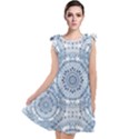 Boho Pattern Style Graphic Vector Tie Up Tunic Dress View1