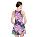 Vector Hand Drawn Orchid Flower Pattern Reversible Skater Dress View2