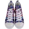 Marble Texture Print Fashion Style Patternbank Vasare Nar Abstract Trend Style Geometric Women s Mid-Top Canvas Sneakers View1