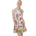 Set Kawaii Doodles Sleeveless Shirt Dress View1
