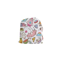 Set Kawaii Doodles Drawstring Pouch (xs) by Vaneshart