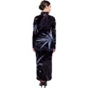 Exotic Flower Leaves Seamless Pattern Turtleneck Maxi Dress View2