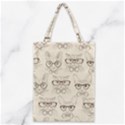Seamless Pattern Hand Drawn Cats With Hipster Accessories Classic Tote Bag View1
