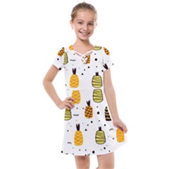 Pineapples Kids  Cross Web Dress by Sobalvarro