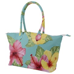 Hibiscus Canvas Shoulder Bag by Sobalvarro