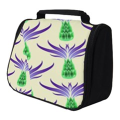 Thistles Purple Flora Flowering Full Print Travel Pouch (small) by Vaneshart
