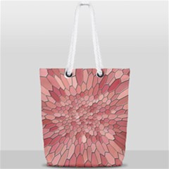 Texture Stained Glass Window Colors Full Print Rope Handle Tote (small) by Vaneshart