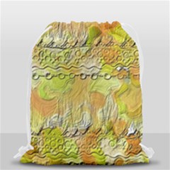 Texture Abstract Background Colors Drawstring Bag (small) by Vaneshart