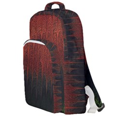 Texture Hatched Stamping Tissue Double Compartment Backpack by Vaneshart