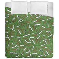 Pepe The Frog Face Pattern Green Kekistan Meme Duvet Cover Double Side (california King Size) by snek