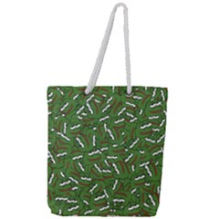 Pepe The Frog Face Pattern Green Kekistan Meme Full Print Rope Handle Tote (large) by snek