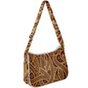 Fine pattern Zip Up Shoulder Bag View1