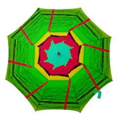 Pop Art Beach Umbrella Hook Handle Umbrellas (large) by essentialimage