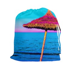 Pop Art Beach Umbrella  Drawstring Pouch (2xl) by essentialimage