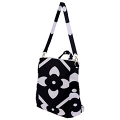 Pattern Flower Black Crossbody Backpack by HermanTelo