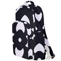 Pattern Flower Black Double Compartment Backpack by HermanTelo