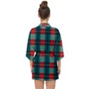 Pattern Texture Plaid Half Sleeve Chiffon Kimono View2