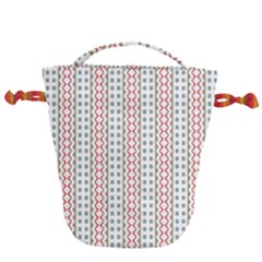Pattern Line Background Wallpaper Drawstring Bucket Bag by Mariart