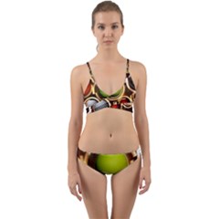 Sport Ball Tennis Golf Football Wrap Around Bikini Set by HermanTelo