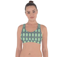 Texture Grey Cross String Back Sports Bra by HermanTelo