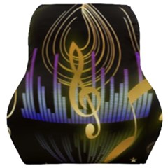Background Level Clef Note Music Car Seat Back Cushion  by HermanTelo