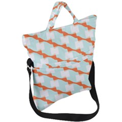 Wallpaper Chevron Fold Over Handle Tote Bag by HermanTelo