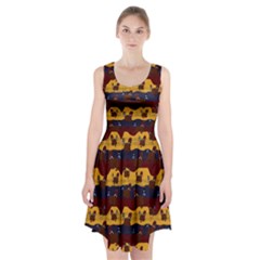 Turkey Pattern Racerback Midi Dress by bloomingvinedesign