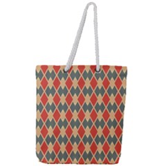 Illustrations Triangle Full Print Rope Handle Tote (large) by Mariart