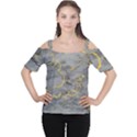 Marble neon retro light gray with gold yellow veins texture floor background retro neon 80s style neon colors print luxuous real marble Cutout Shoulder Tee View1
