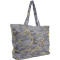 Marble neon retro light gray with gold yellow veins texture floor background retro neon 80s style neon colors print luxuous real marble Simple Shoulder Bag View2