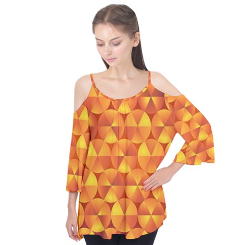 Background Triangle Circle Abstract Flutter Tees by HermanTelo